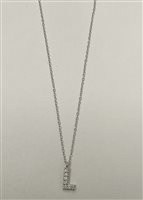 Collana Bolzoni Donna in Oro bianco Diamante 0.06 Ct C0540-L - C0540-L